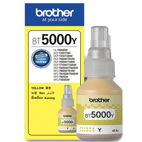 Brother BT5000Y Ink Bottle (Yellow)